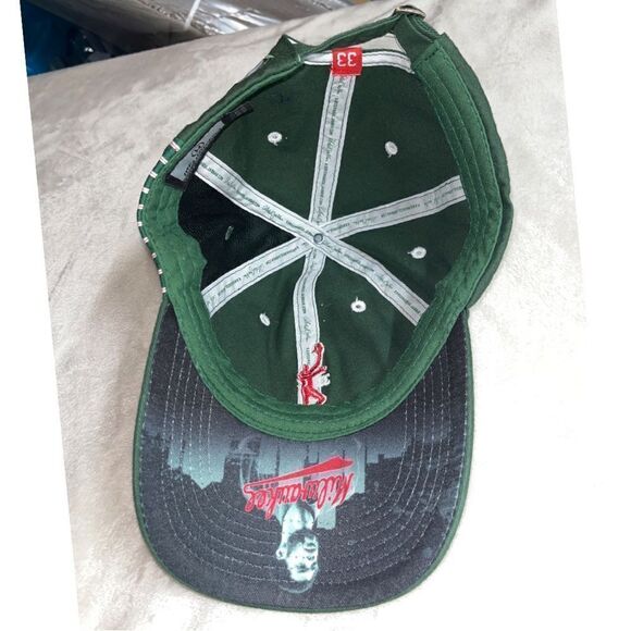 Milwaukee Bucks Melonhead Series Kareem Abdul Jabbar #33‎ Adjustable Green Hat - Picture 6 of 6